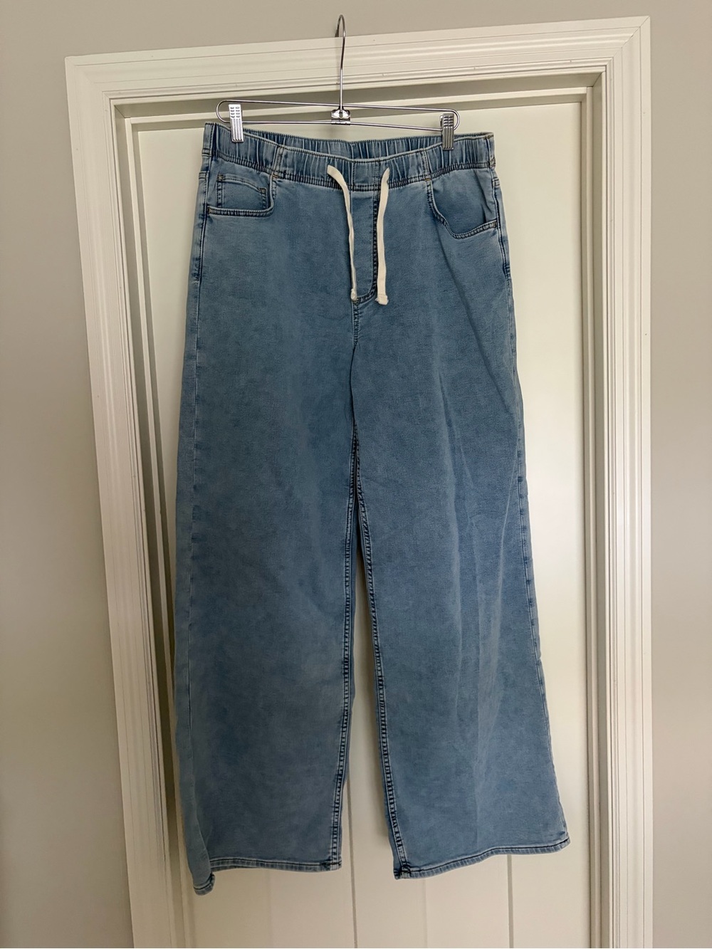 GAP Mid Rise Knit Easy Baggy Jeans large tall - Picture 6 of 10